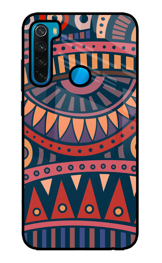 African Culture Design Redmi Note 8 Glass Case