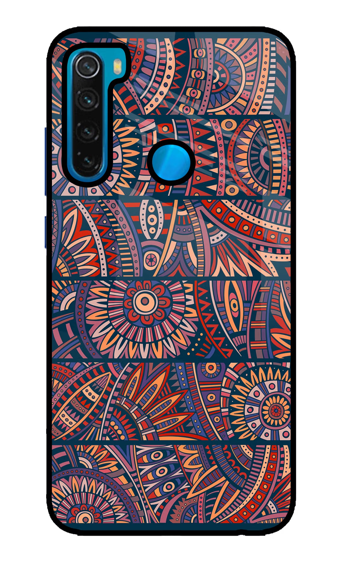 African Culture Design Redmi Note 8 Glass Case Back Cover by Casekaro