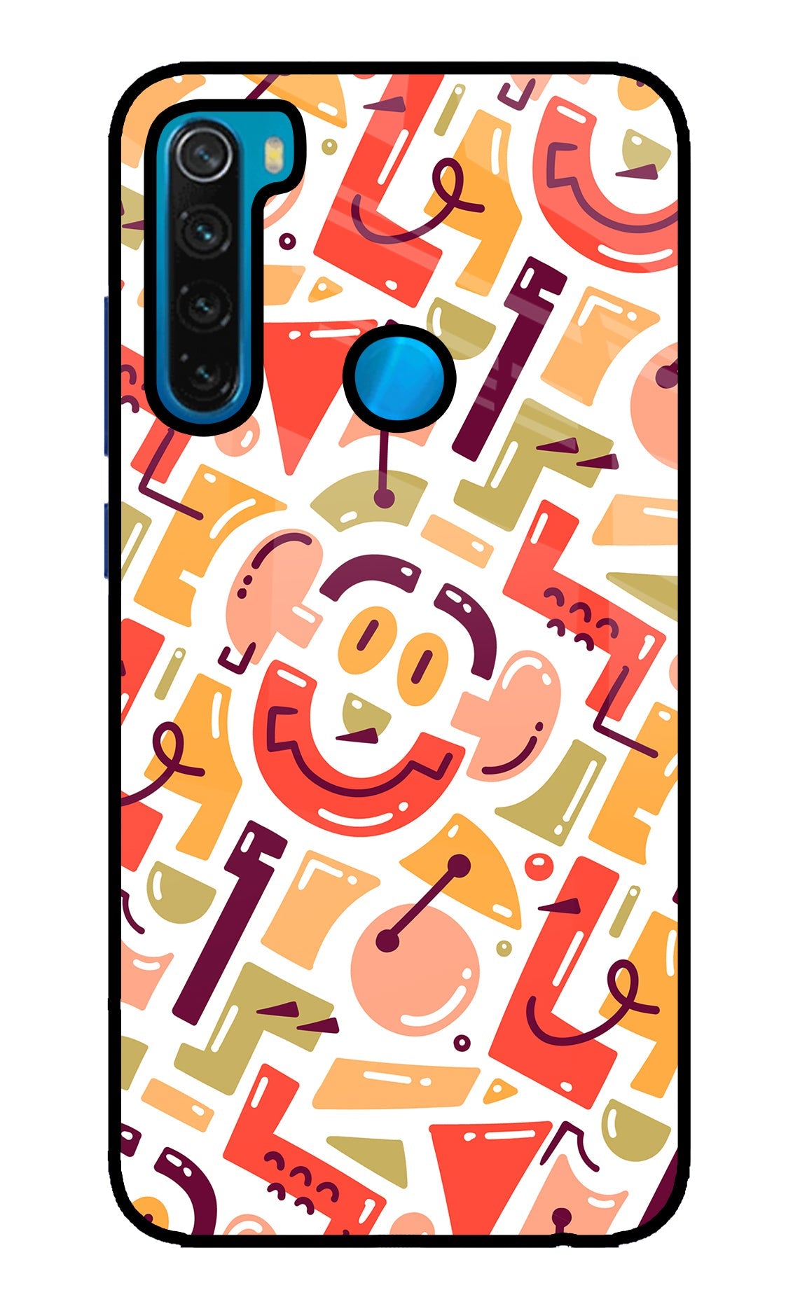 Doodle Pattern Redmi Note 8 Back Cover