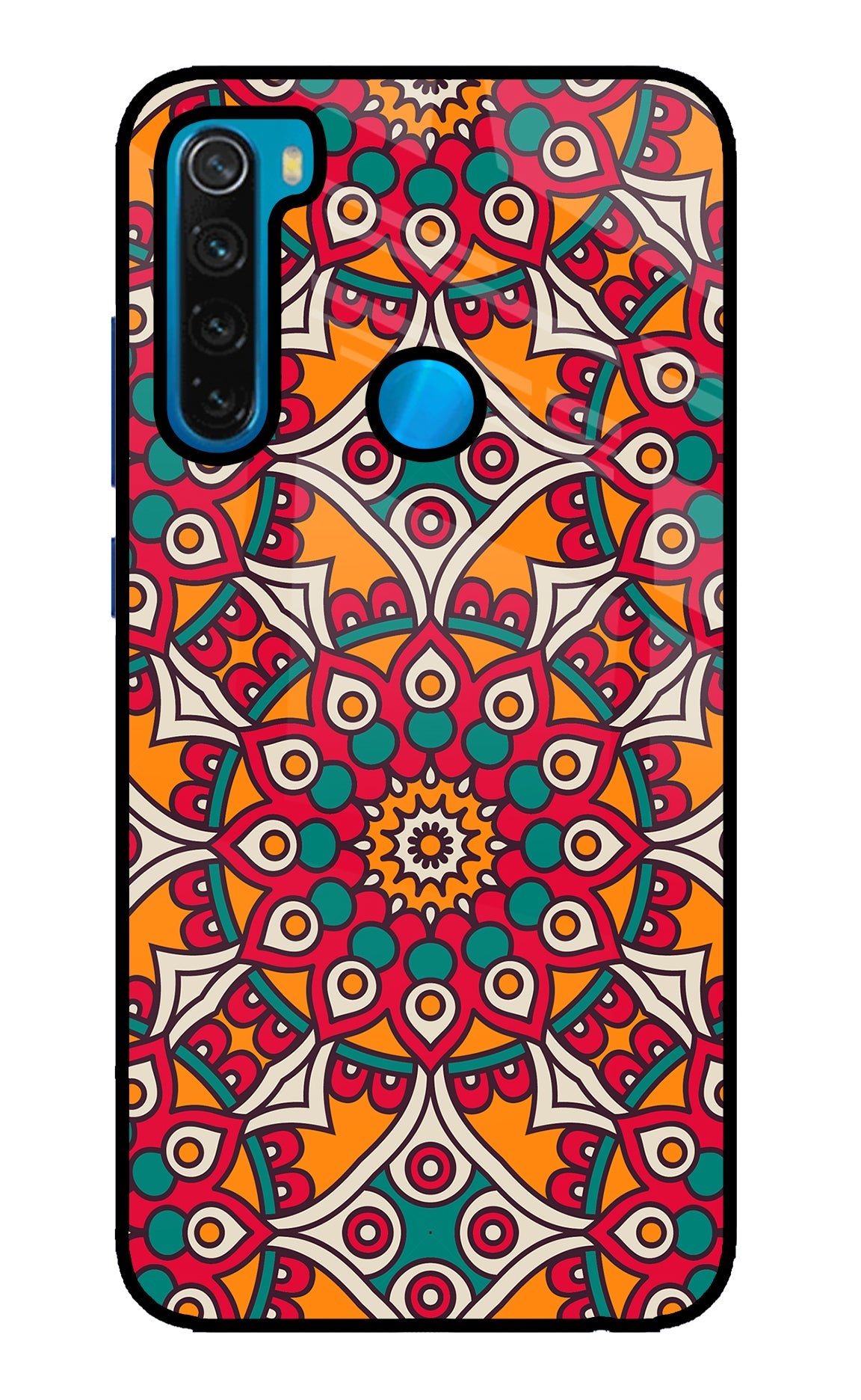 Mandala Art Redmi Note 8 Glass Case