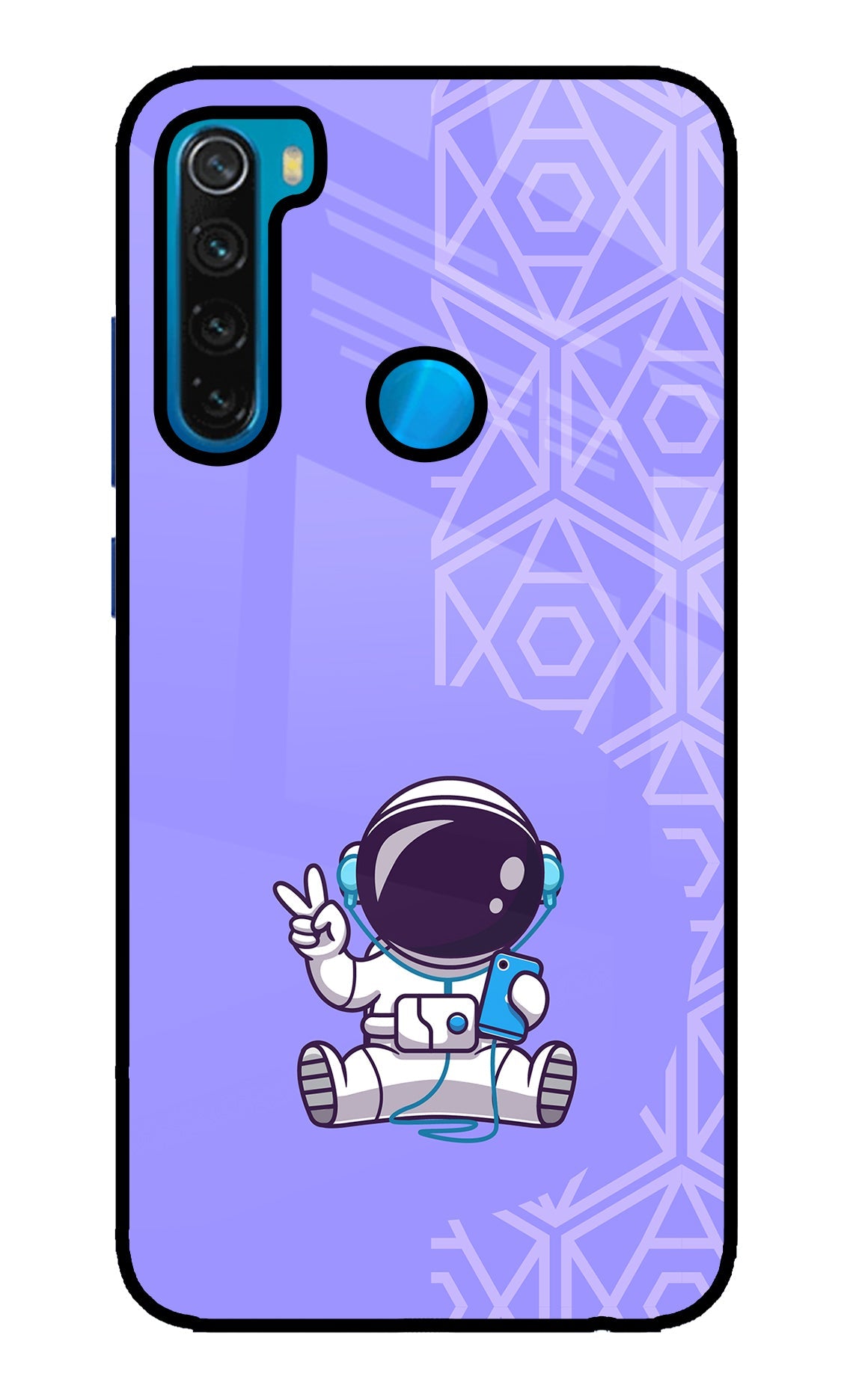 Cute Astronaut Chilling Redmi Note 8 Back Cover