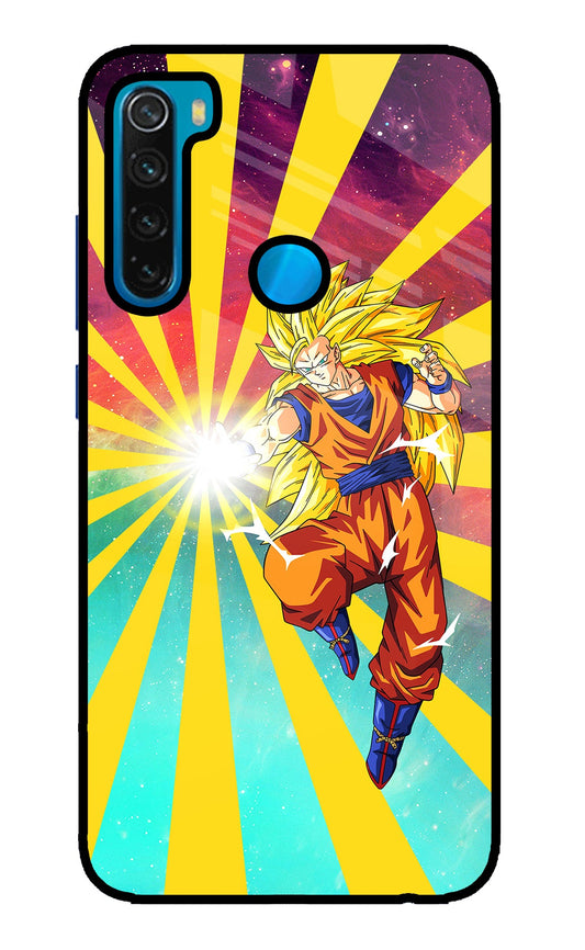 Goku Super Saiyan Redmi Note 8 Glass Case