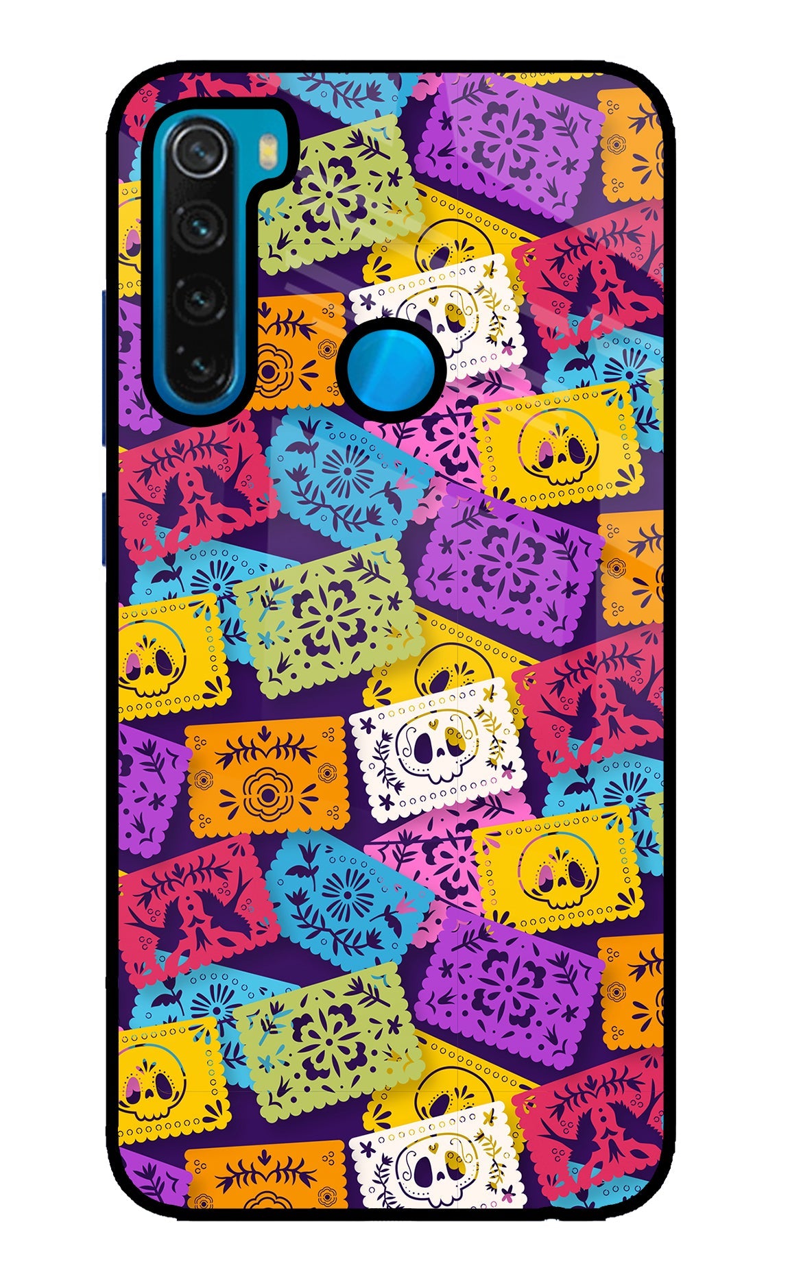 Mexican Pattern Redmi Note 8 Glass Case