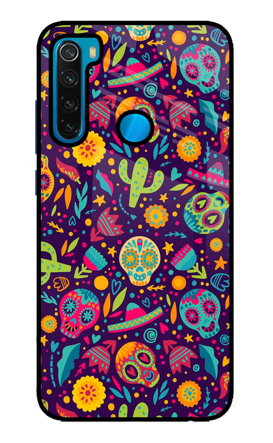 Mexican Design Redmi Note 8 Glass Case