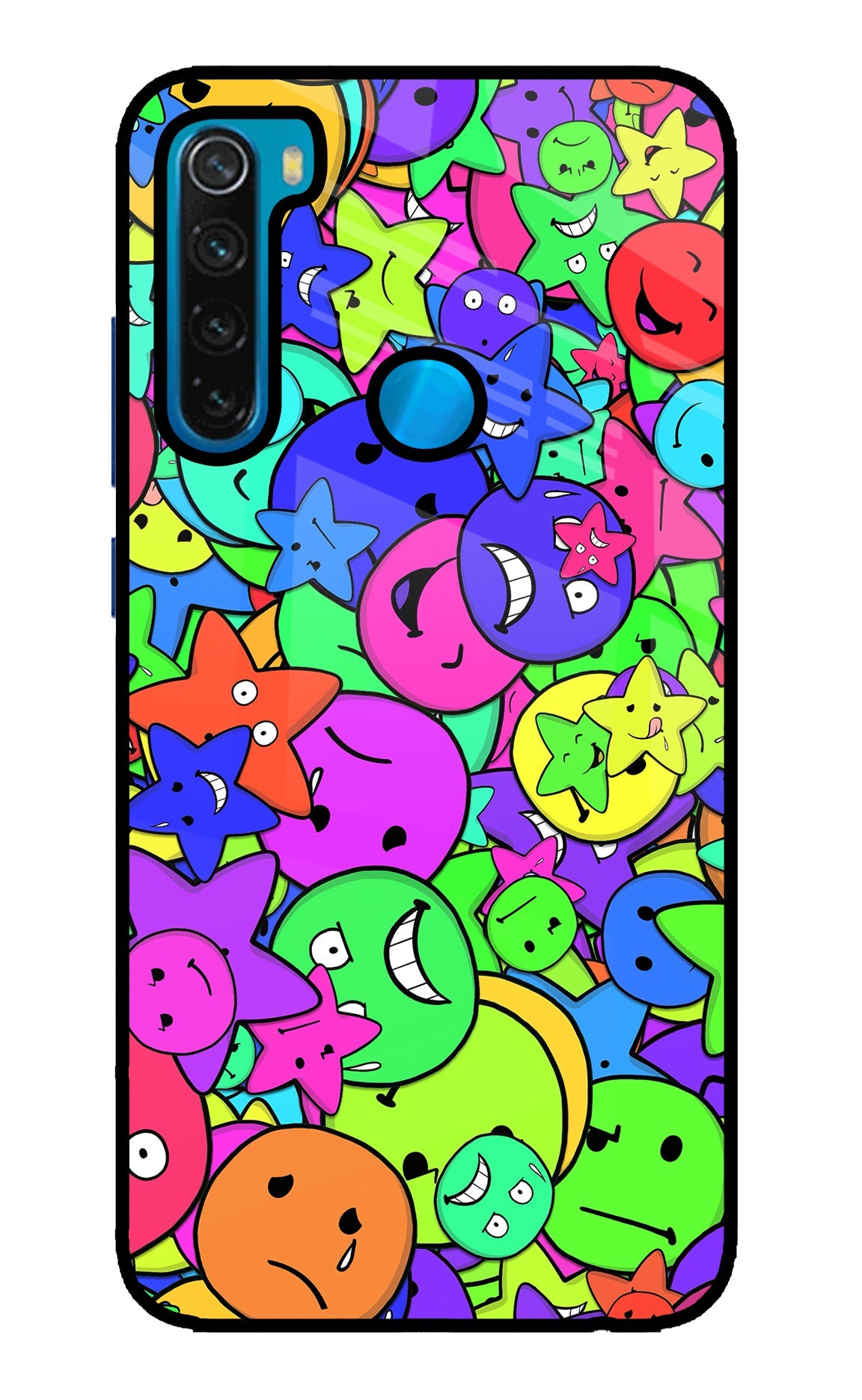 Fun Doodle Redmi Note 8 Glass Case