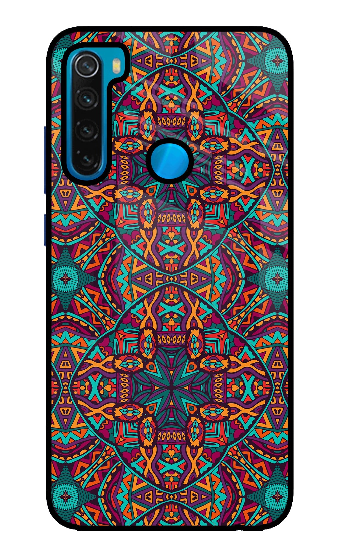 Colour Mandala Redmi Note 8 Glass Case