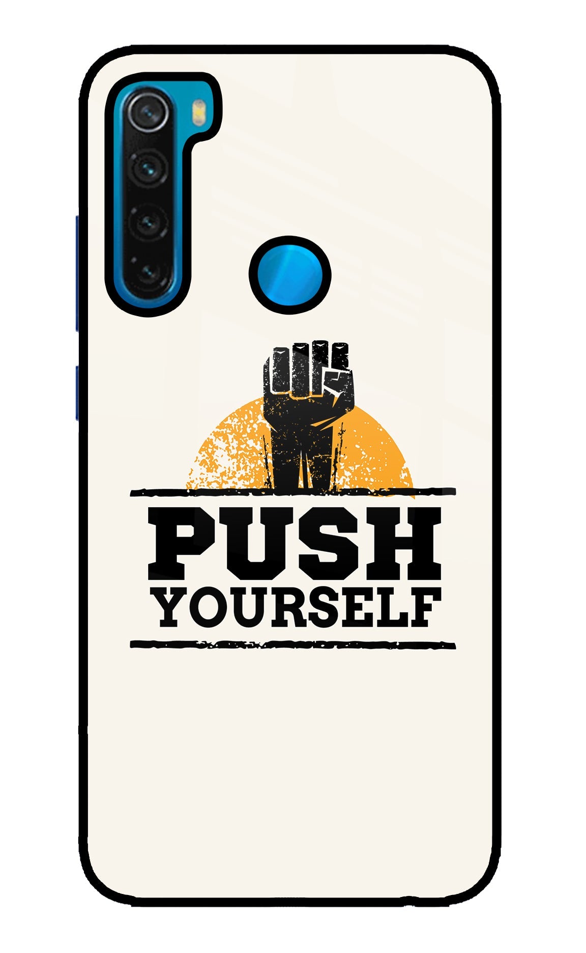 Push Yourself Redmi Note 8 Glass Case