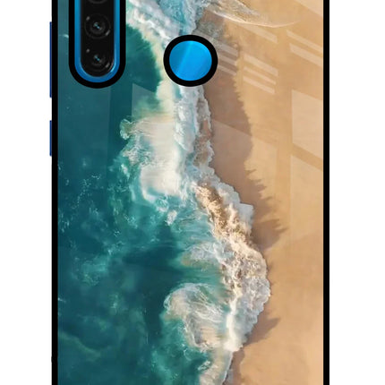 Ocean Beach Redmi Note 8 Glass Case