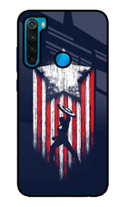Captain America Marvel Art Redmi Note 8 Glass Case