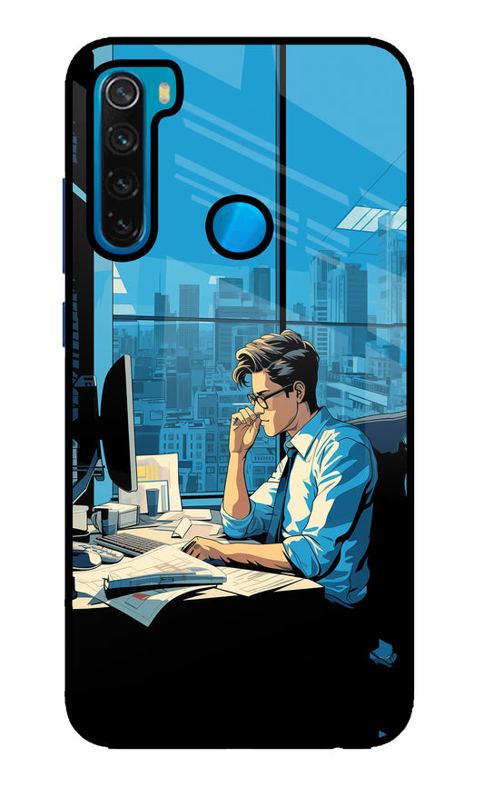 Focused Hustler (AI Generated) Redmi Note 8 Glass Case