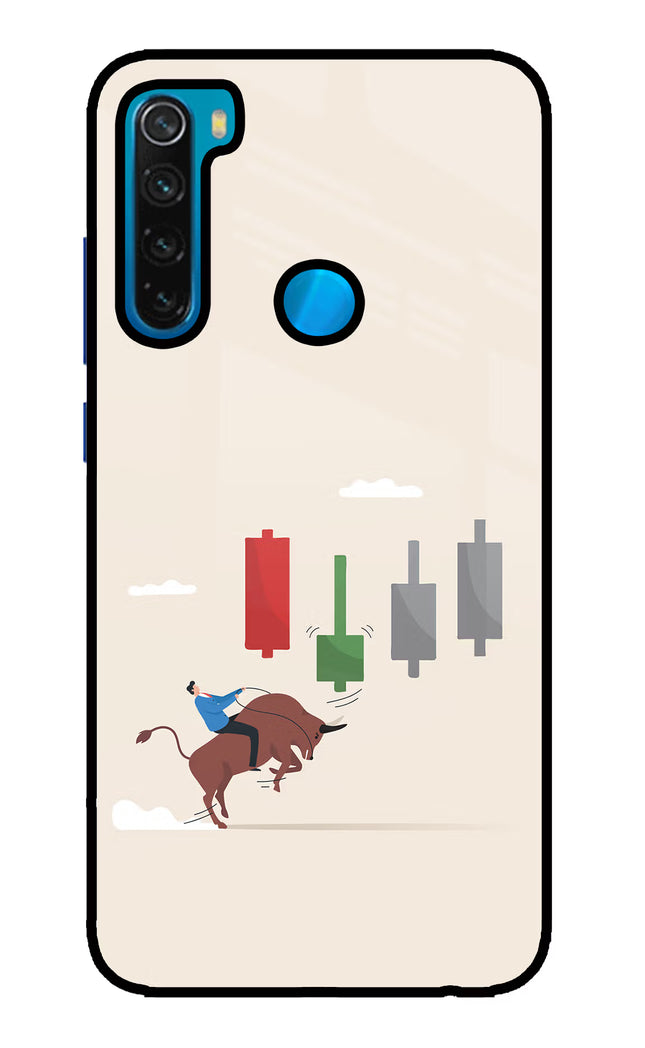 Bull Trading Momentum Redmi Note 8 Glass Case