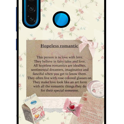 Hopeless Romantic Redmi Note 8 Glass Case
