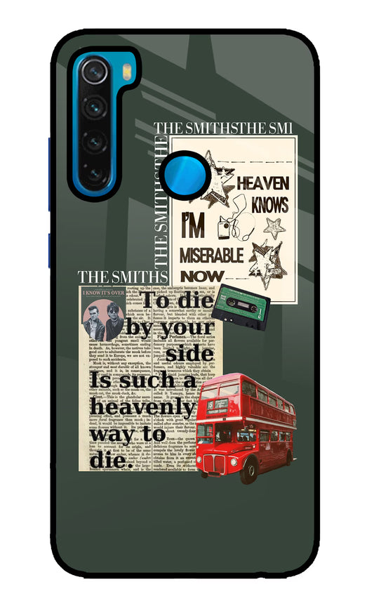 The Smiths Redmi Note 8 Glass Case