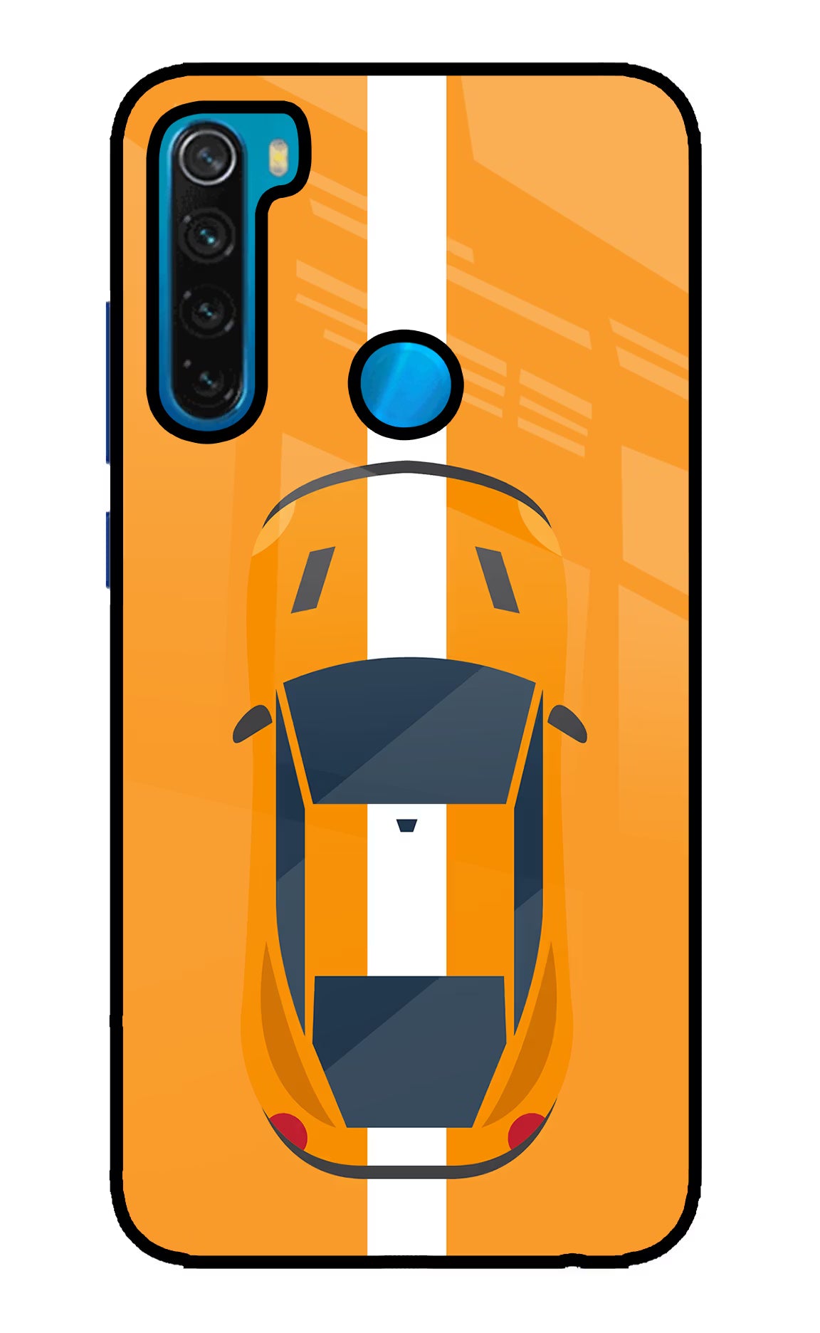 Highway Pursuit Redmi Note 8 Glass Case
