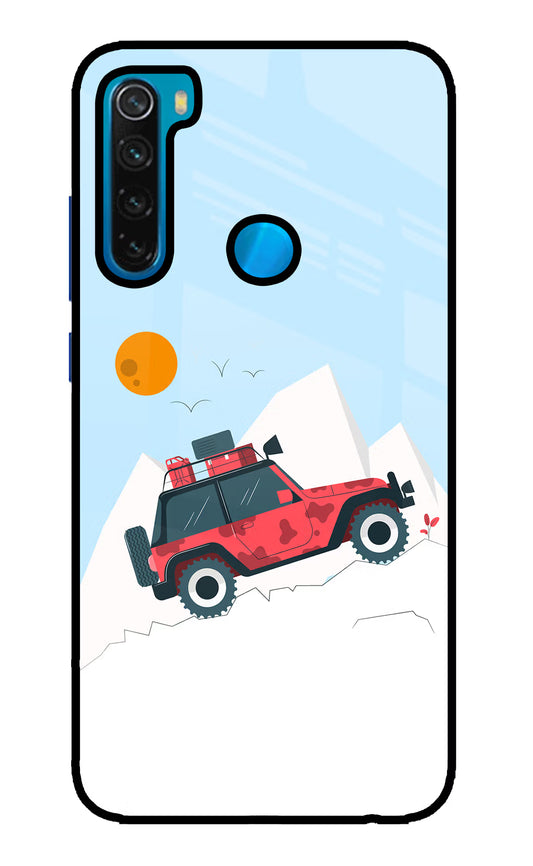 Mountain Trail Beast Redmi Note 8 Glass Case