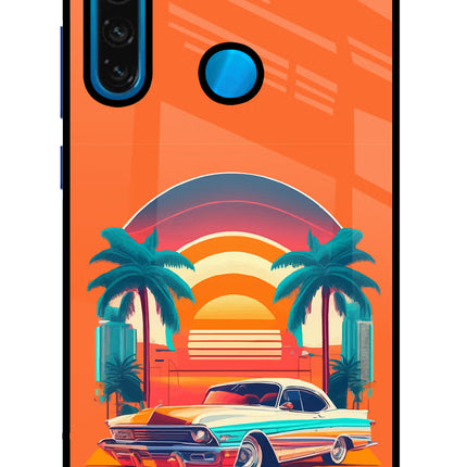 Palm Drive 80s Redmi Note 8 Glass Case