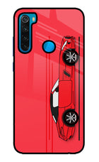 Red Velocity Redmi Note 8 Glass Case