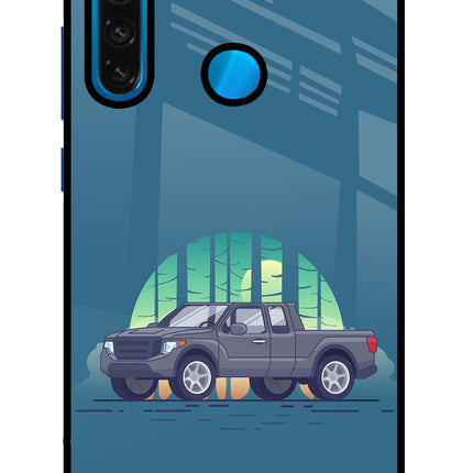 Retro Garage Vibe Redmi Note 8 Glass Case
