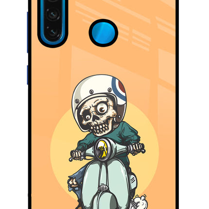 Undead Biker Redmi Note 8 Glass Case