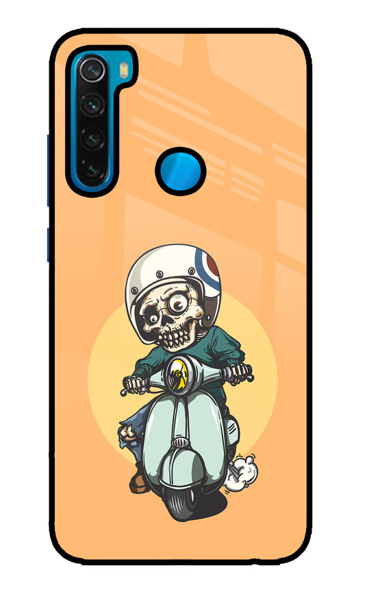 Undead Biker Redmi Note 8 Glass Case