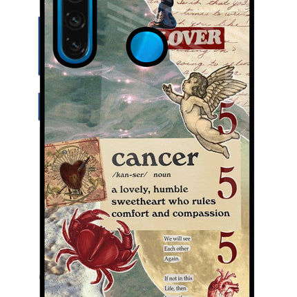 Cancer Zodiac Redmi Note 8 Glass Case