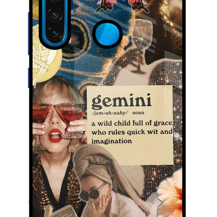 Gemini Zodiac Redmi Note 8 Glass Case