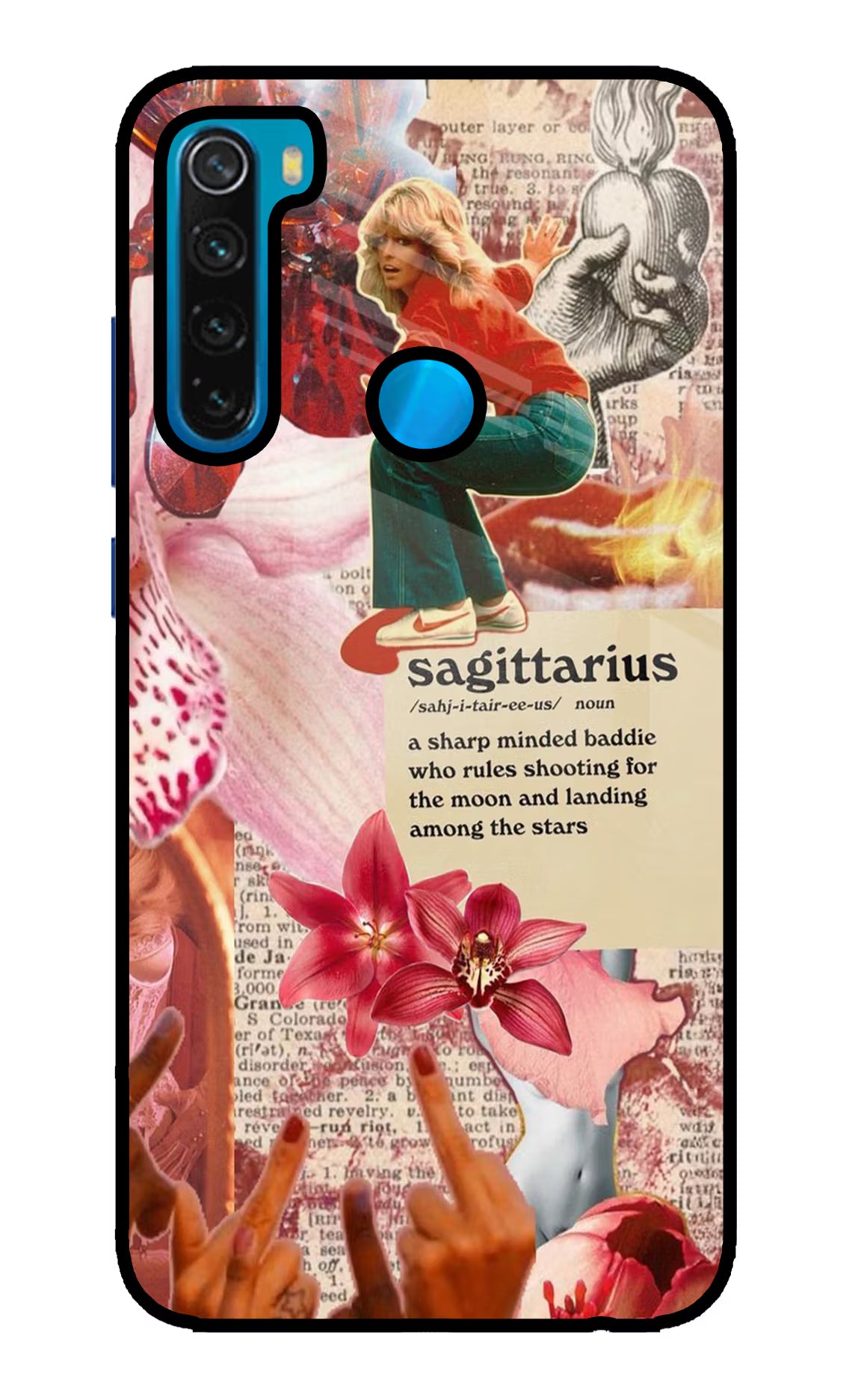 Sagittarius Zodiac Redmi Note 8 Glass Case Back Cover by Casekaro