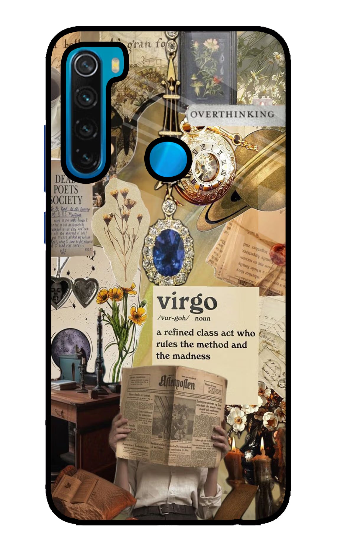 Virgo Zodiac Redmi Note 8 Glass Case