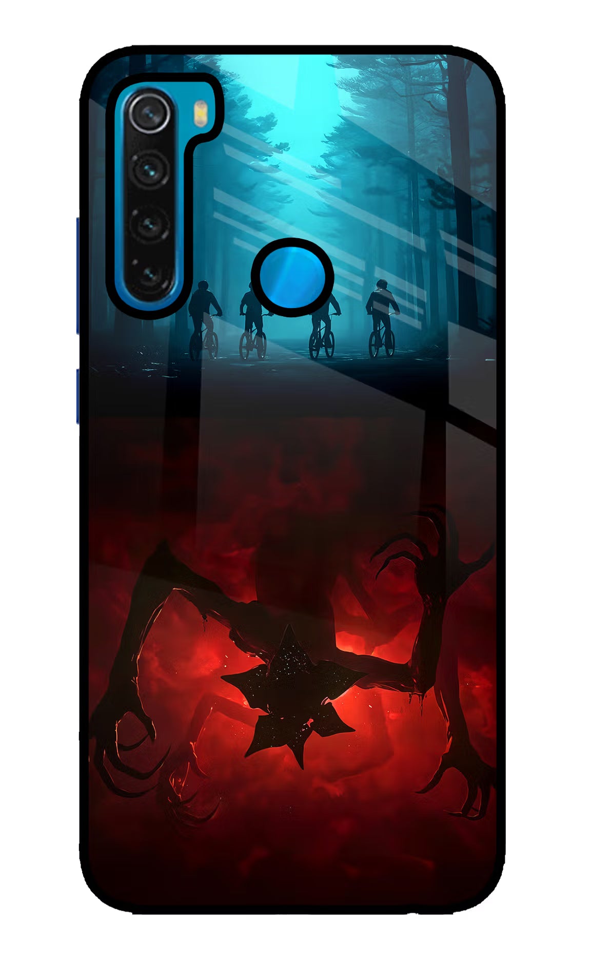 Ordinary Things Downside Up Redmi Note 8 Glass Case Back Cover by Casekaro