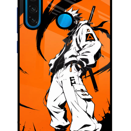 Street Samurai  Redmi Note 8 Glass Case