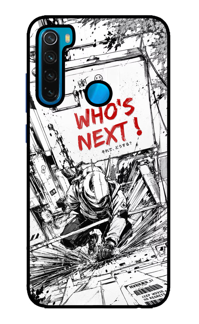 Who's Next Redmi Note 8 Glass Case