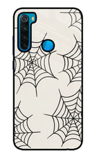 Spider Web Redmi Note 8 Glass Case