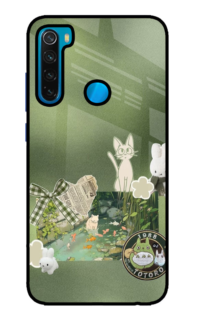 Aesthetic anime Redmi Note 8 Glass Case