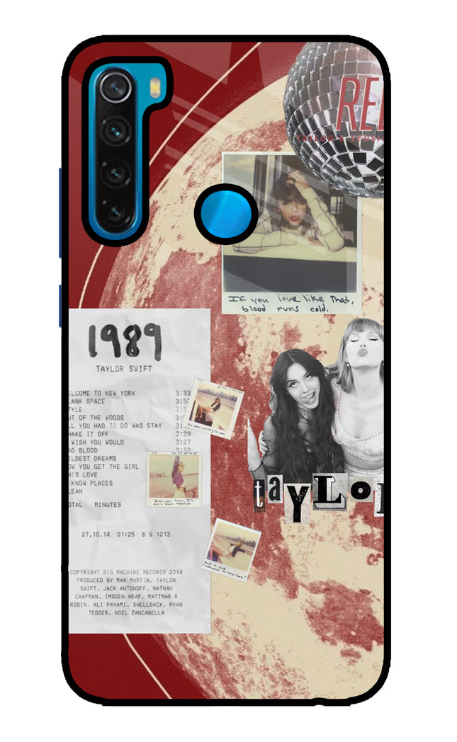 Taylor Swift Redmi Note 8 Glass Case