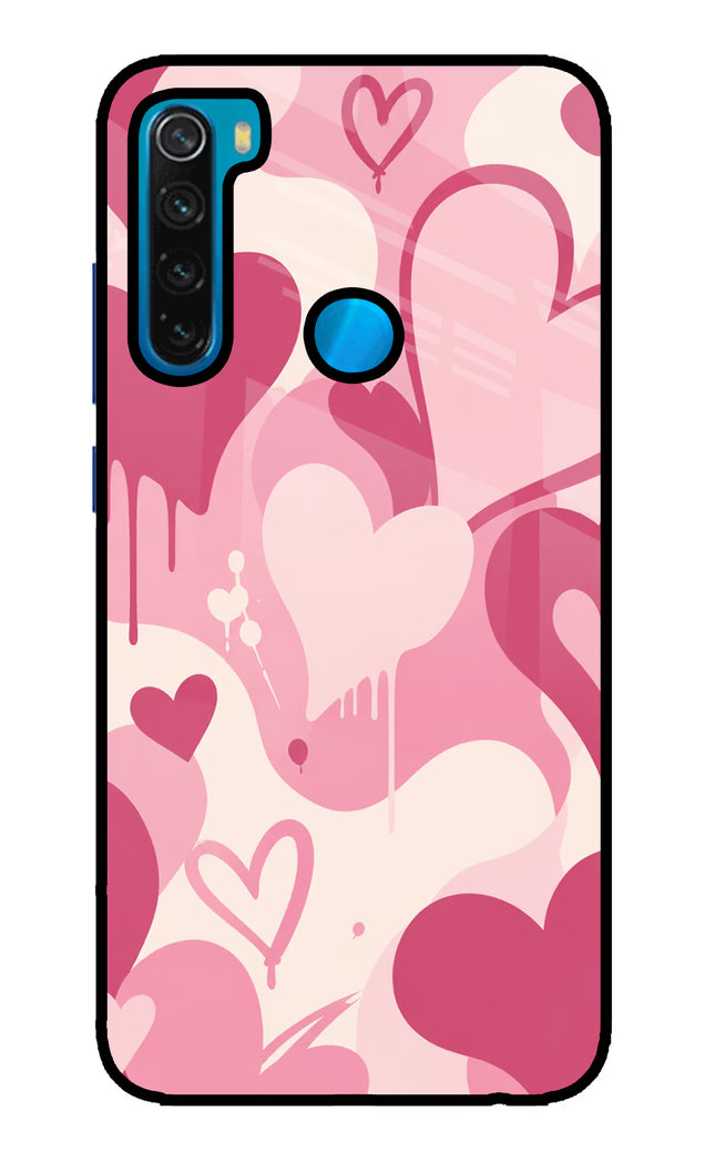 Hearty case Redmi Note 8 Glass Case