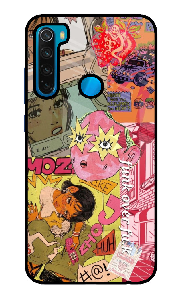 Funkover Redmi Note 8 Glass Case