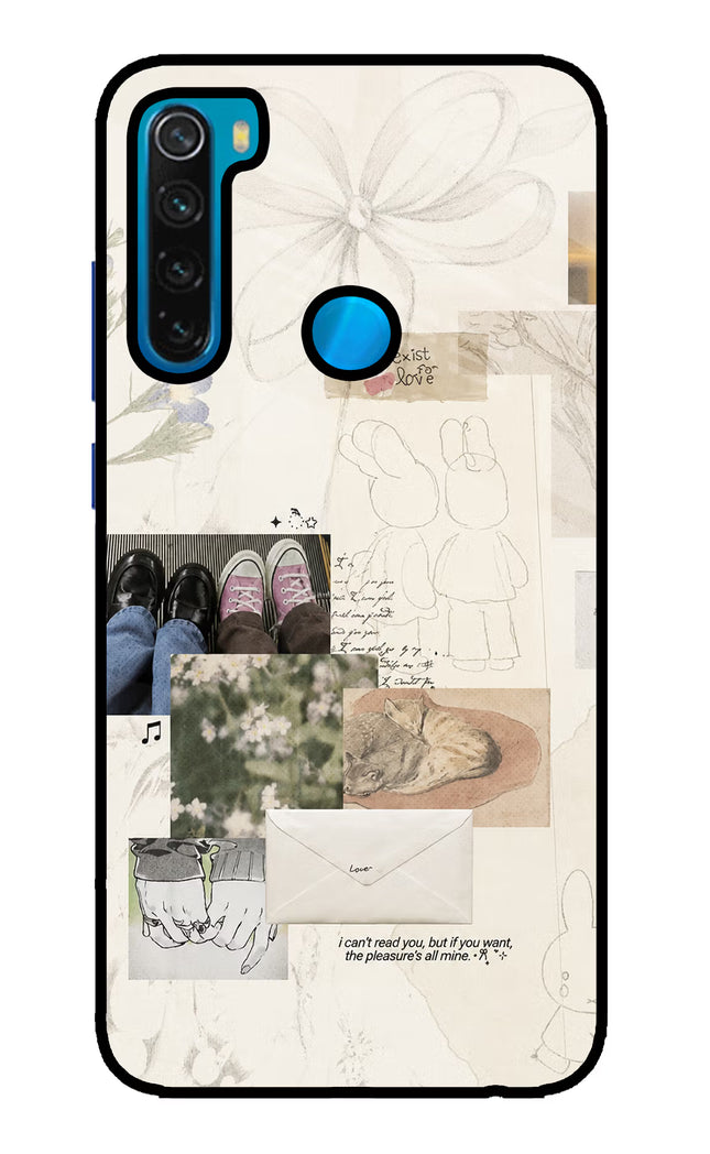 Soft Aesthetic Redmi Note 8 Glass Case