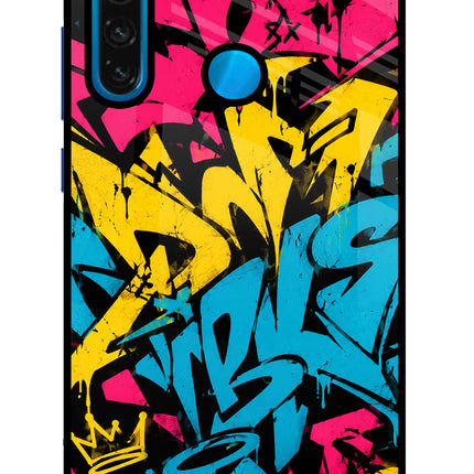 Graffiti Vibe Redmi Note 8 Glass Case