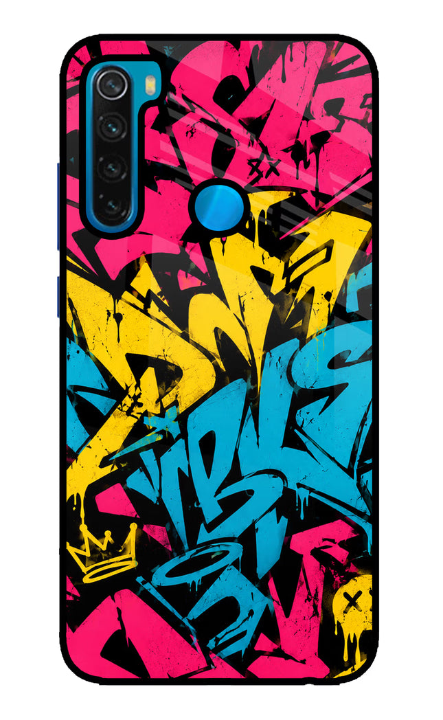 Graffiti Vibe Redmi Note 8 Glass Case
