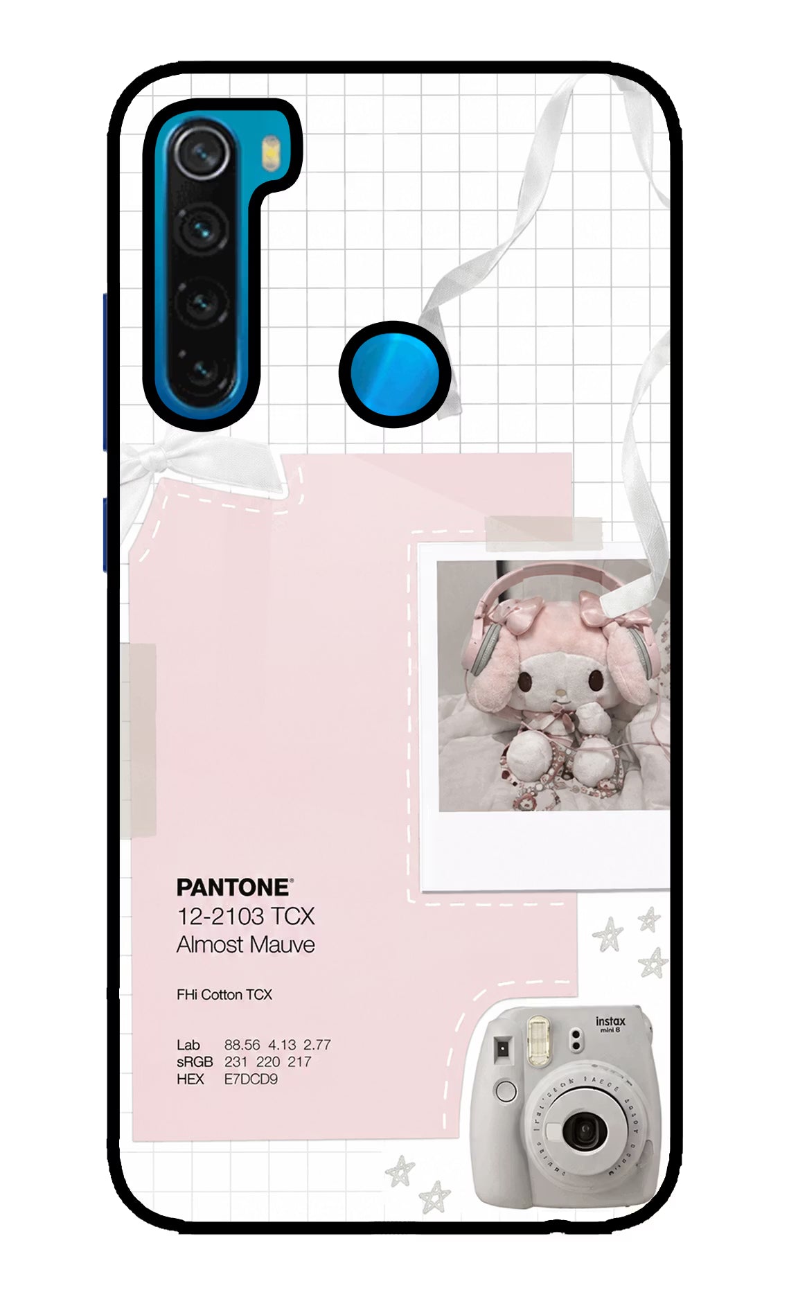 Pantone Asthetic Redmi Note 8 Glass Case