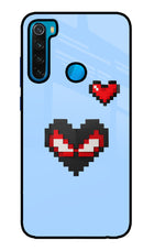 Peter Heart Redmi Note 8 Glass Case
