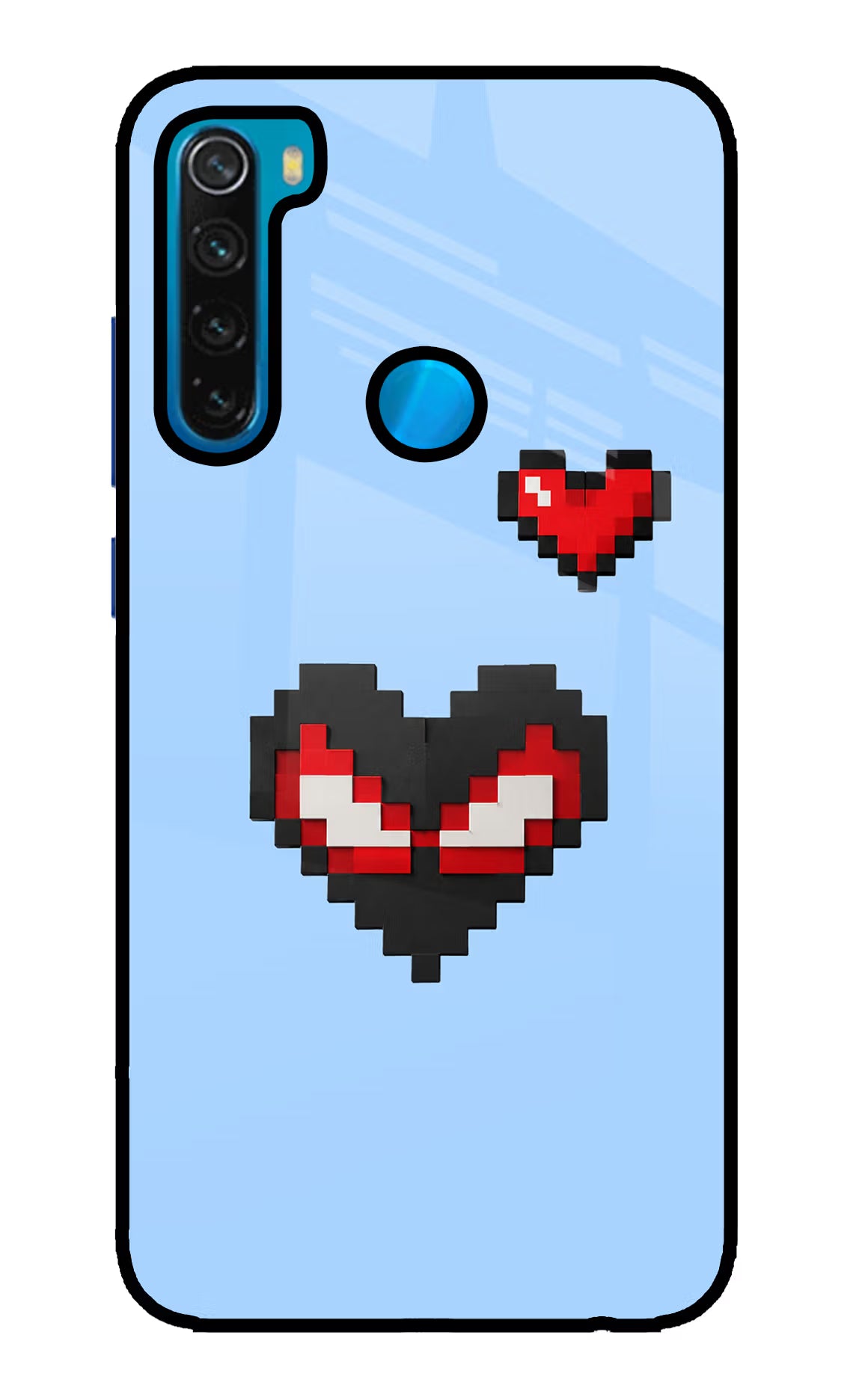 Peter Heart Redmi Note 8 Glass Case