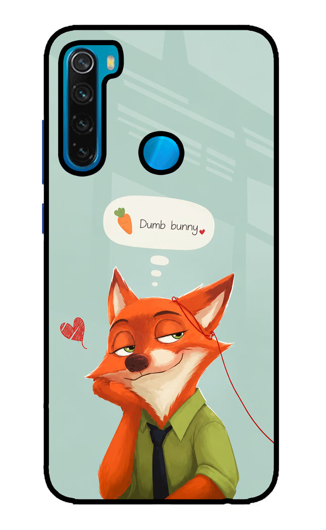 Nick Charm Redmi Note 8 Glass Case