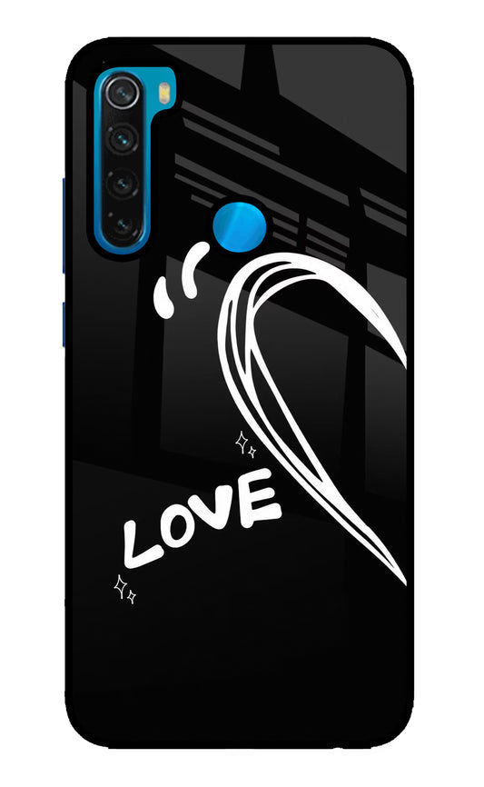 Love Line Redmi Note 8 Glass Case