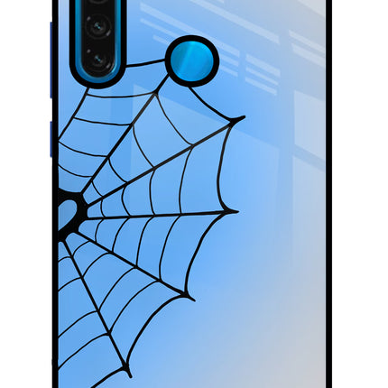 Blue Web Redmi Note 8 Glass Case