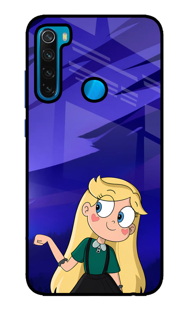 Star Glow Redmi Note 8 Glass Case