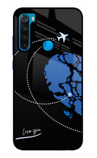 Love Orbit Redmi Note 8 Glass Case
