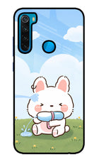 Bunny Treat Redmi Note 8 Glass Case