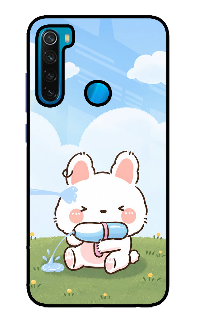 Bunny Treat Redmi Note 8 Glass Case