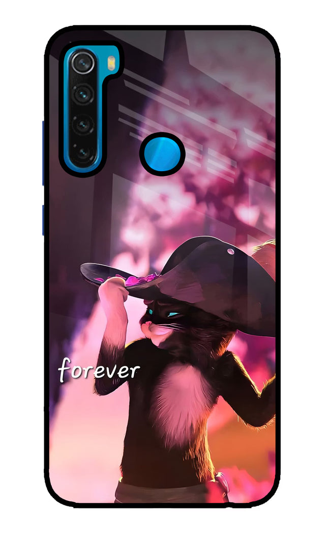 Forever Cat Redmi Note 8 Glass Case